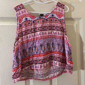 Crop top multicolored